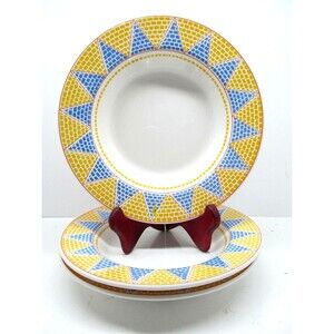 Pier 1  Ceramica quadrifoglio Italy rimmed soup bowls Bundle of 3